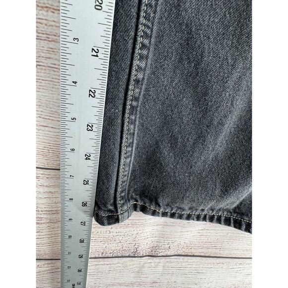 Vintage Y2K Levi's 569 Loose Straight Jeans Mens 28x28 Black Medium Wash Fade - Picture 8 of 8